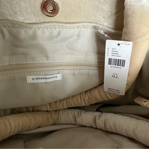 Anthropologie Velvet Puffer Tote - Picture 5 of 8